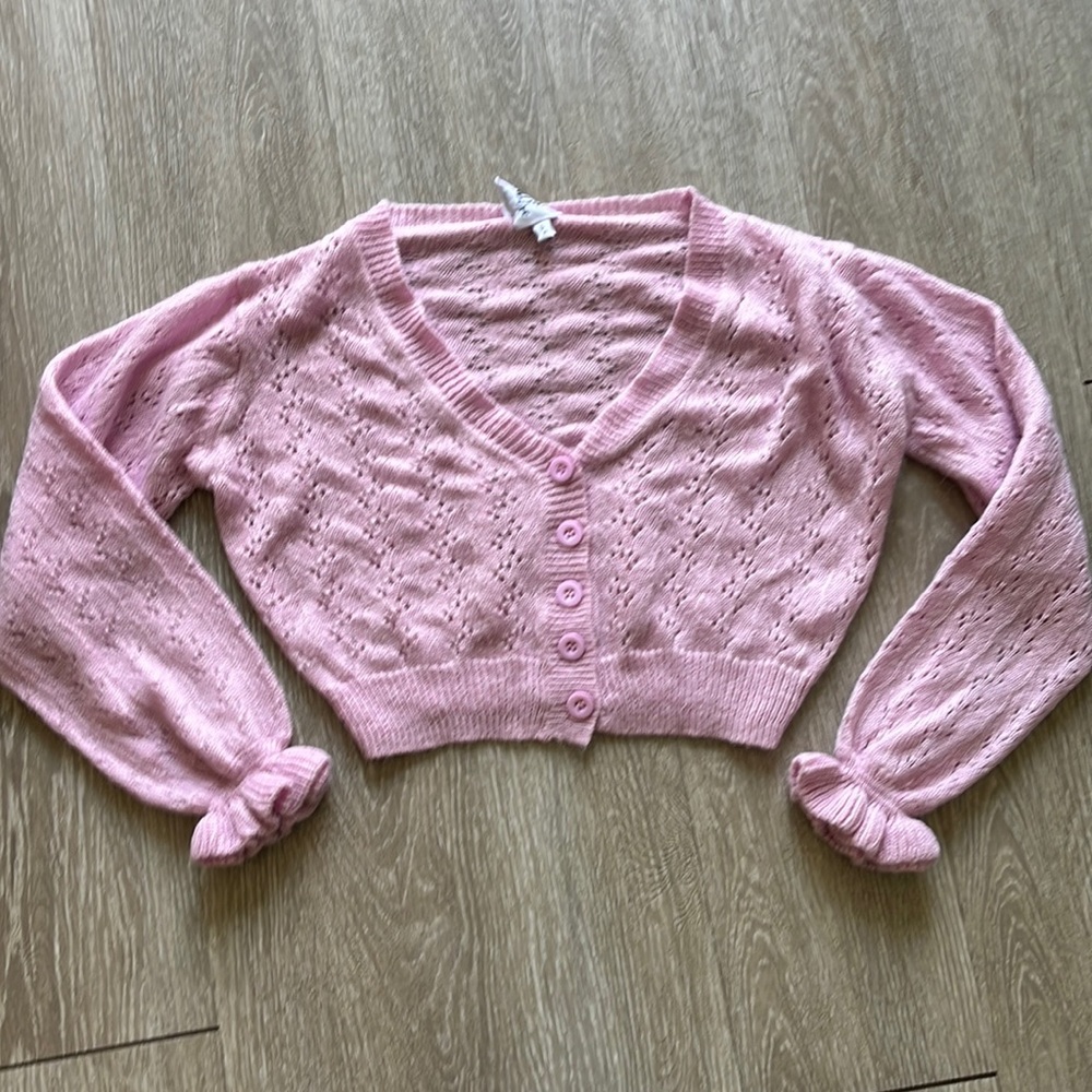 Princess Polly Pink Cropped Cardigan
